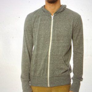 Alternative Apparel lightweight hoodie Eco Zip Triblend Jersey - NOWT